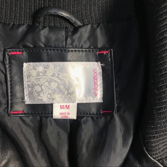 Xhilaration Faux Leather Jacket Size Medium - Picture 2 of 5